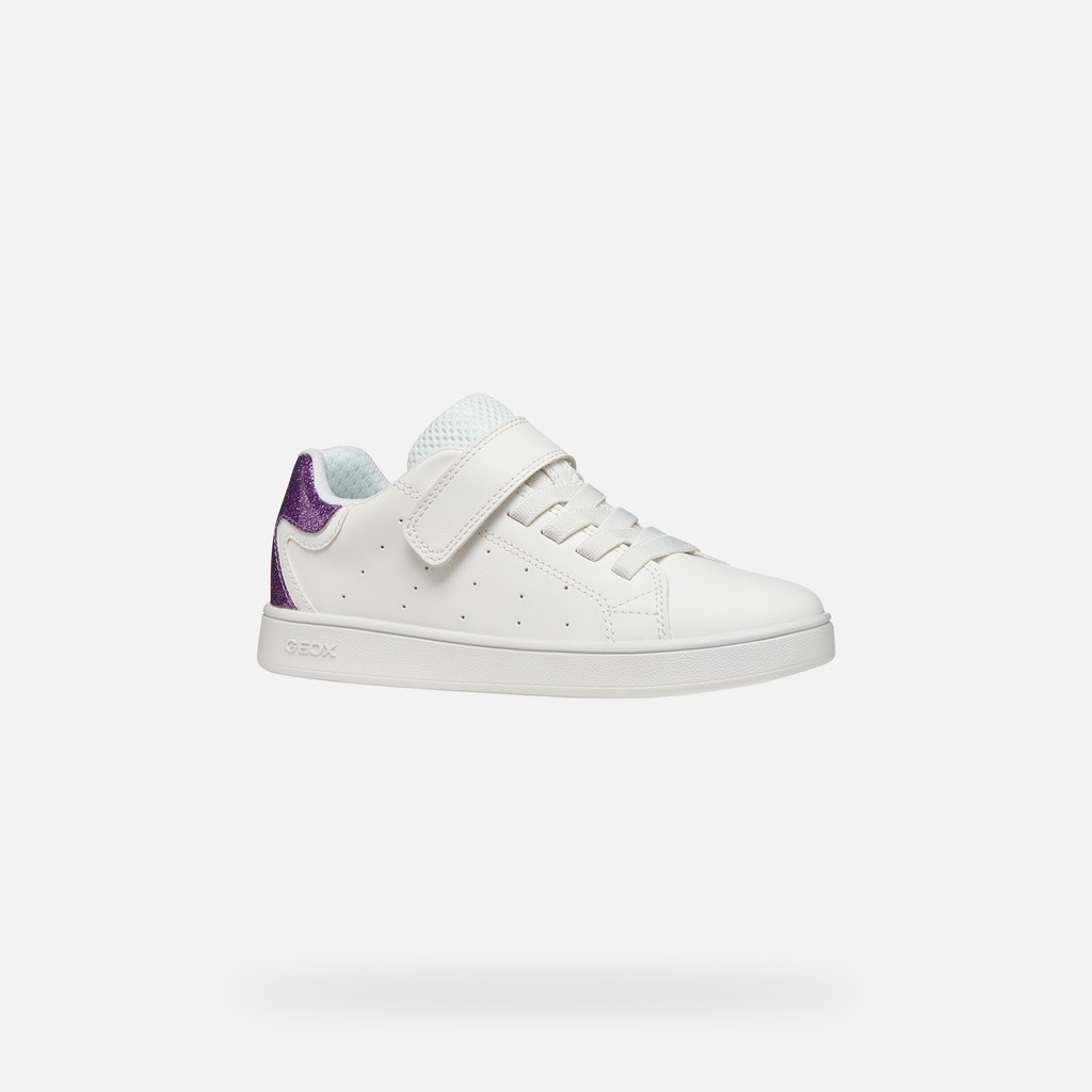 Sneakers basse ECLYPER JUNIOR Bianco/Lilla - image number 2 | GEOX