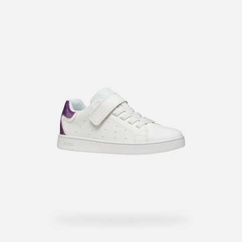 Sneakers basse ECLYPER JUNIOR Bianco/Lilla - image number 2 | GEOX
