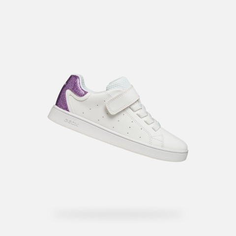 Sneakers basse ECLYPER JUNIOR Bianco/Lilla | GEOX