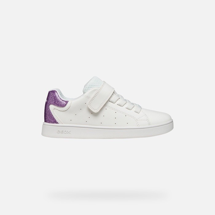 Low top sneakers ECLYPER JUNIOR White/Lilac | GEOX