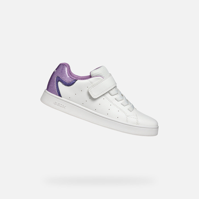Low top sneakers ECLYPER JUNIOR White/Lavender | GEOX