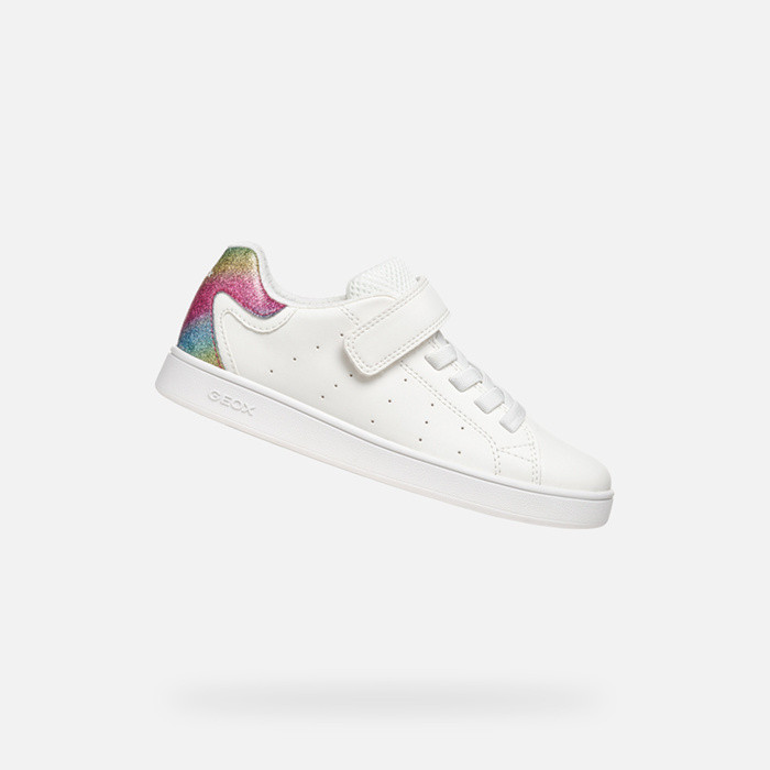 Low top sneakers ECLYPER JUNIOR White/Multicolor | GEOX