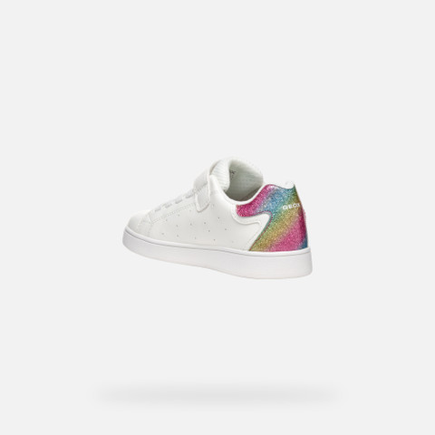 Low top sneakers ECLYPER JUNIOR White/Multicolor - image number 3 | GEOX