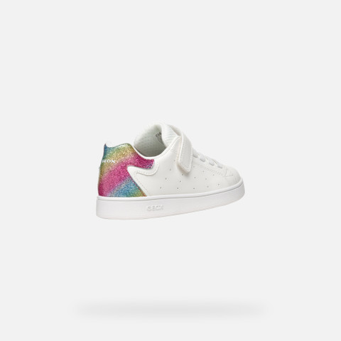 Low top sneakers ECLYPER JUNIOR White/Multicolor - image number 4 | GEOX