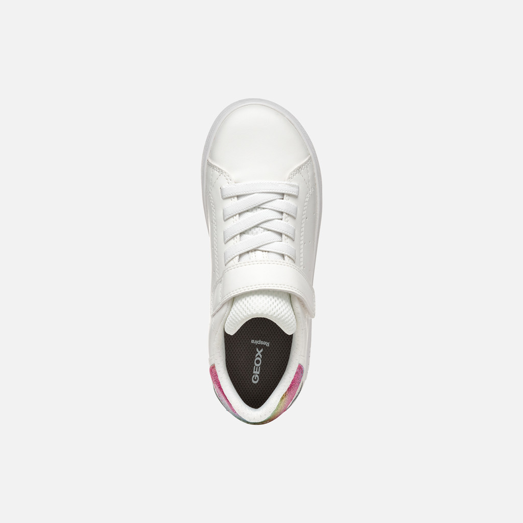 Low top sneakers ECLYPER JUNIOR White/Multicolor - image number 5 | GEOX
