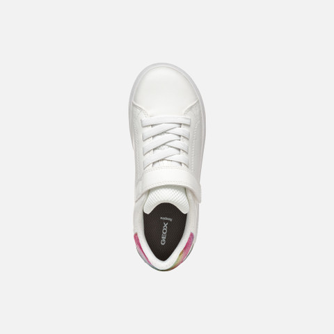 Low top sneakers ECLYPER JUNIOR White/Multicolor - image number 5 | GEOX