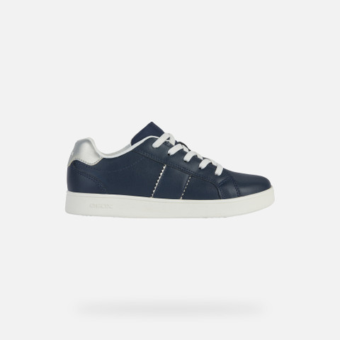 Low Top Sneakers ECLYPER JUNIOR Navy/Silver - image number 1 | GEOX