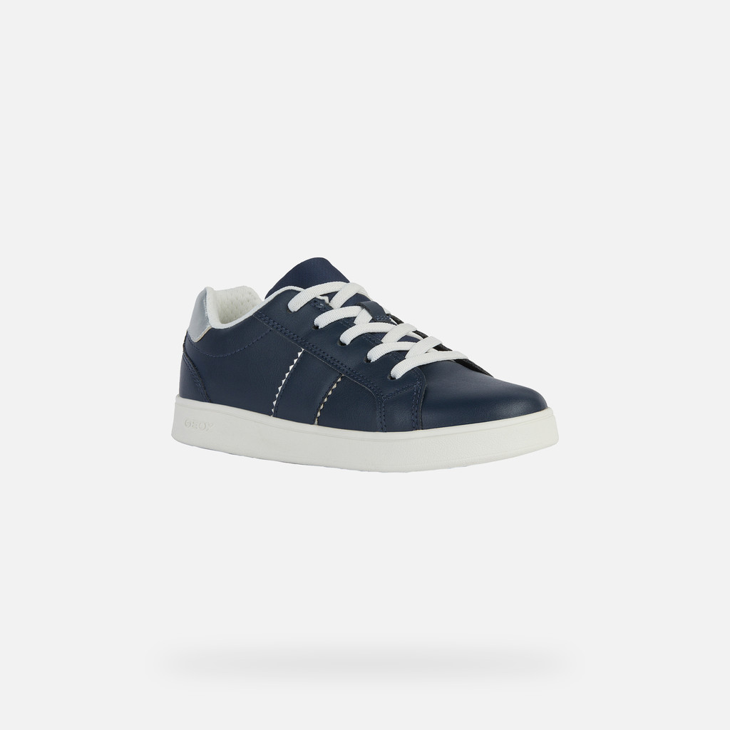 Low Top Sneakers ECLYPER JUNIOR Navy/Silver - image number 2 | GEOX