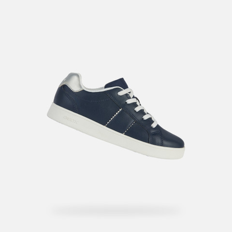 Low Top Sneakers ECLYPER JUNIOR Navy/Silver - image number 0 | GEOX