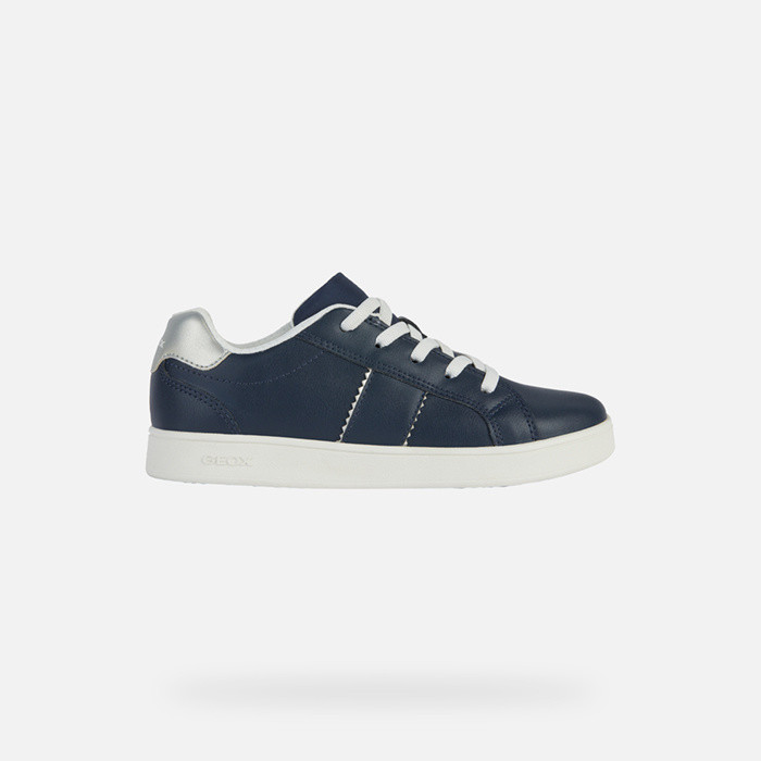 Low top sneakers ECLYPER JUNIOR Navy/Silver | GEOX