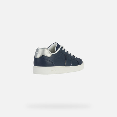 Low Top Sneakers ECLYPER JUNIOR Navy/Silver - image number 4 | GEOX