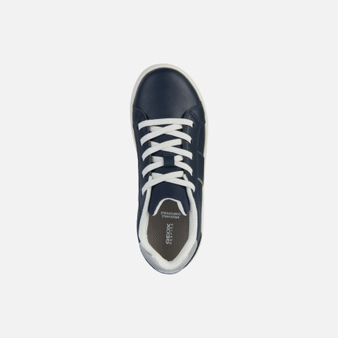 Low Top Sneakers ECLYPER JUNIOR Navy/Silver - image number 5 | GEOX