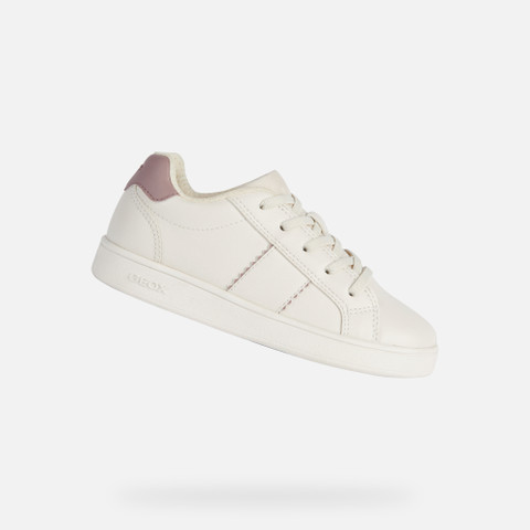Low Top Sneakers ECLYPER JUNIOR Light ivory/Old rose - image number 0 | GEOX