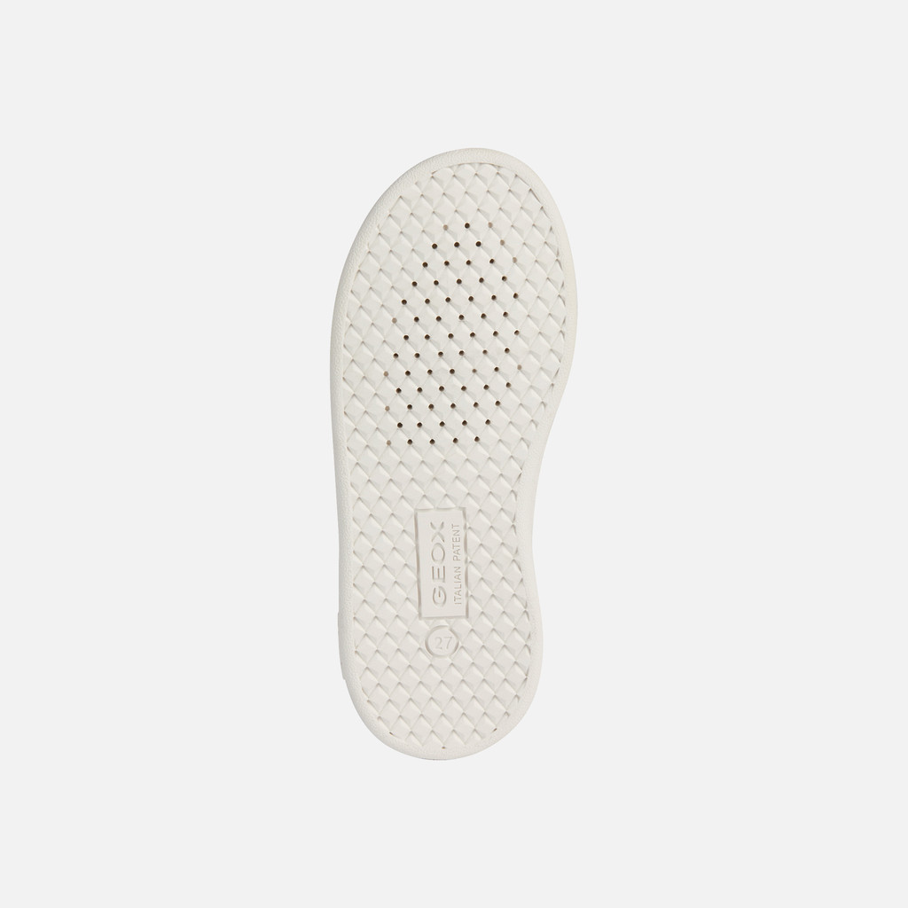 Low Top Sneakers ECLYPER JUNIOR Light ivory/Old rose - image number 6 | GEOX