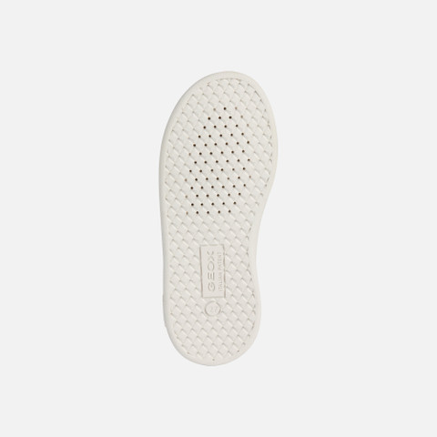 Low Top Sneakers ECLYPER JUNIOR Light ivory/Old rose - image number 6 | GEOX