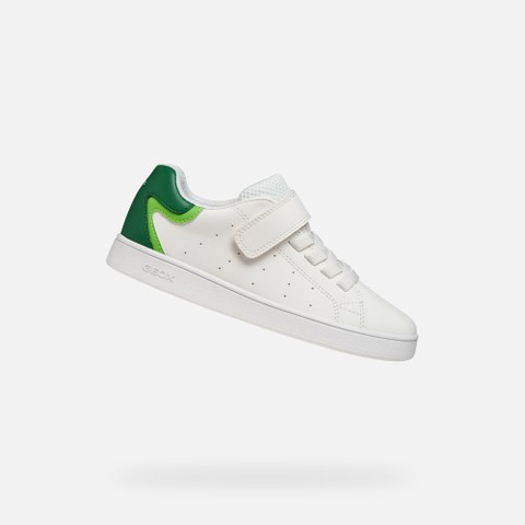 Low top sneakers ECLYPER JUNIOR White/Green | GEOX