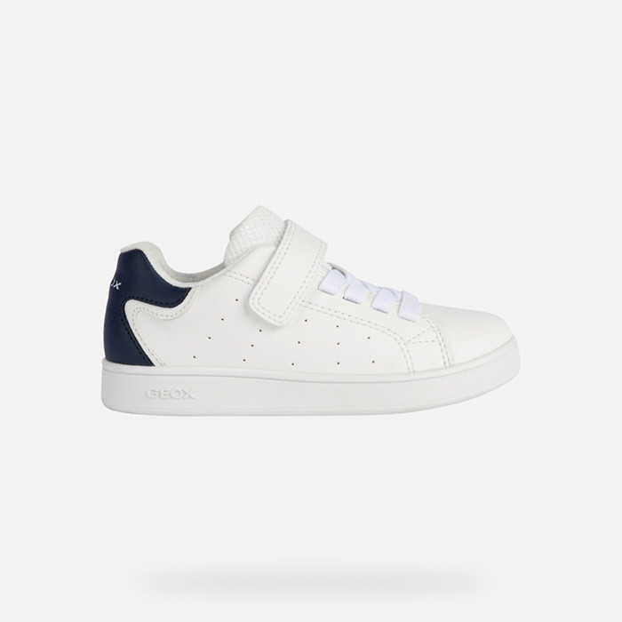 Low top sneakers ECLYPER JUNIOR White/Navy | GEOX
