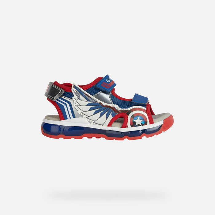 Avengers SANDAL ANDROID JUNIOR Blue/Red | GEOX