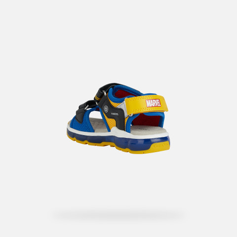 Avengers SANDAL ANDROID JUNIOR Black/Royal - image number 3 | GEOX