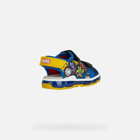 Avengers SANDAL ANDROID JUNIOR Black/Royal - image number 4 | GEOX