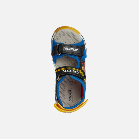 Avengers SANDAL ANDROID JUNIOR Black/Royal - image number 5 | GEOX