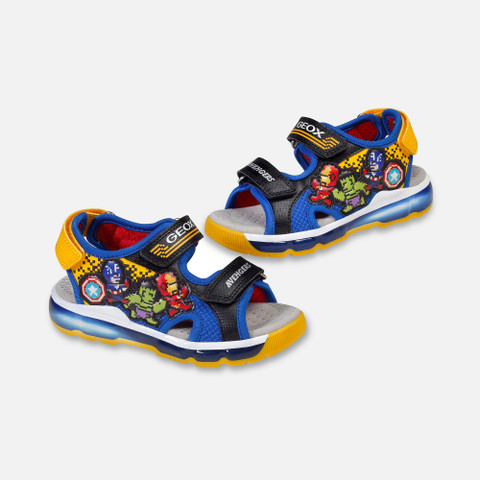 Avengers SANDAL ANDROID JUNIOR Black/Royal - image number 8 | GEOX