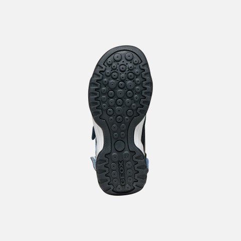 Sandals with straps BOREALIS BOY Denim/Black - image number 6 | GEOX