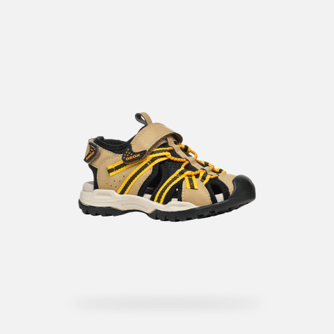 Closed toe sandals BOREALIS BOY Beige/Yellow - image number 2 | GEOX