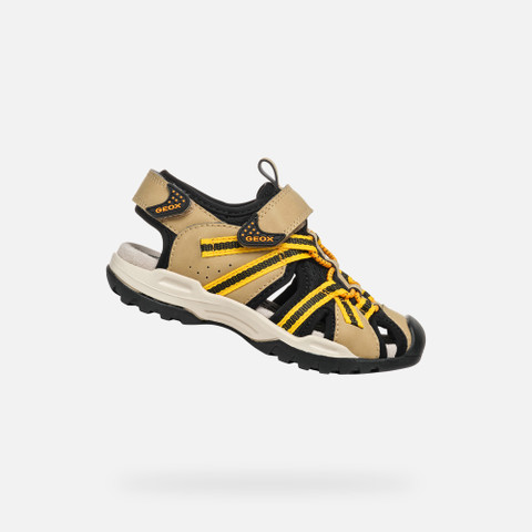 Closed toe sandals BOREALIS BOY Beige/Yellow - image number 0 | GEOX