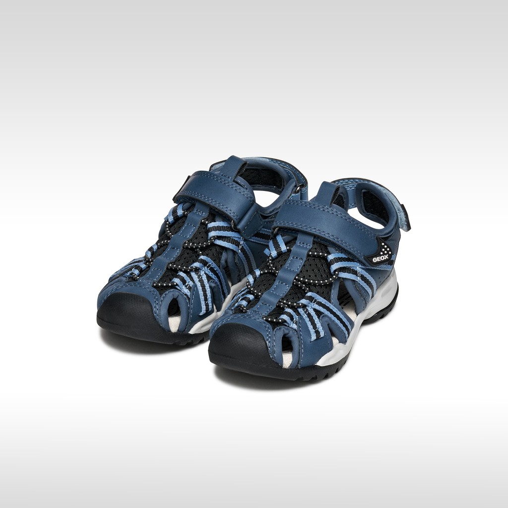 Closed toe sandals BOREALIS BOY Denim/Black - image number 1 | GEOX