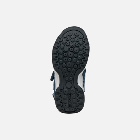 Closed toe sandals BOREALIS BOY Denim/Black - image number 6 | GEOX