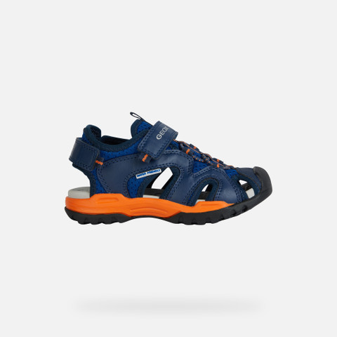 Closed toe sandals BOREALIS BOY Royal/Orange - image number 1 | GEOX