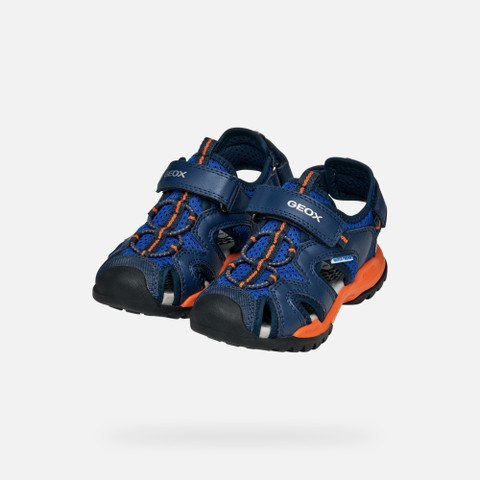Closed toe sandals BOREALIS BOY Royal/Orange - image number 7 | GEOX