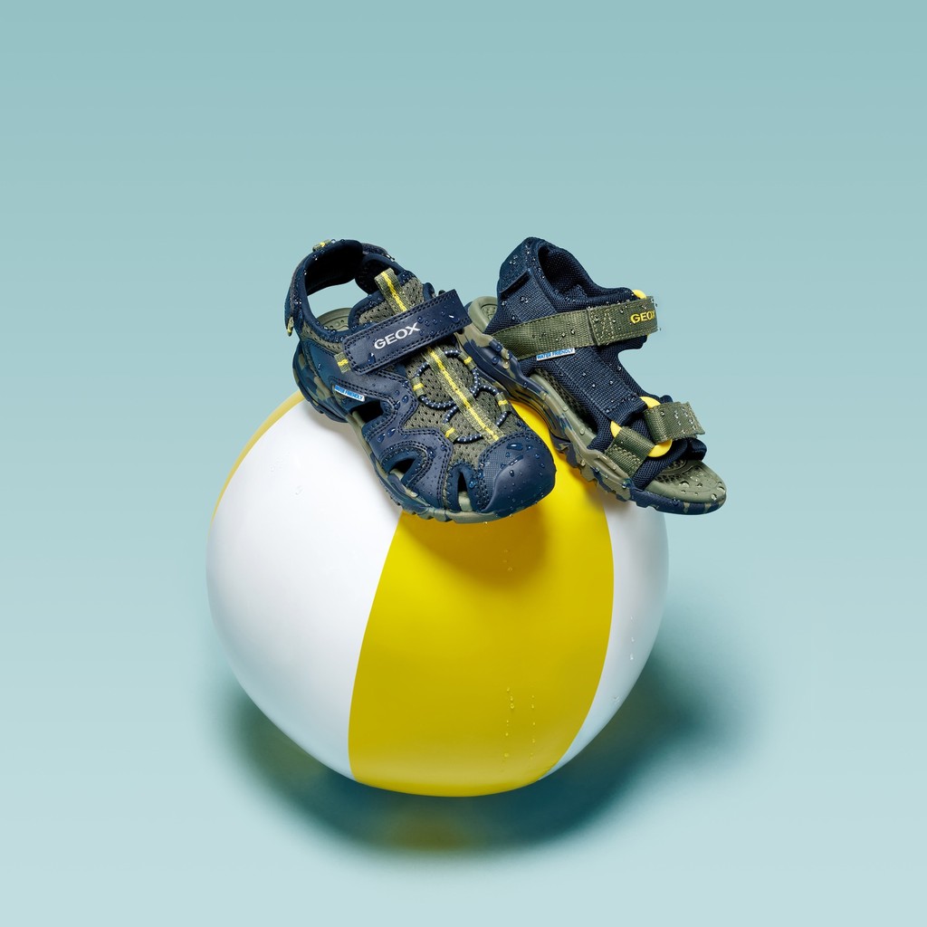 Sandali chiusi BOREALIS   BAMBINO Blu navy/Verde militare - image number 2 | GEOX