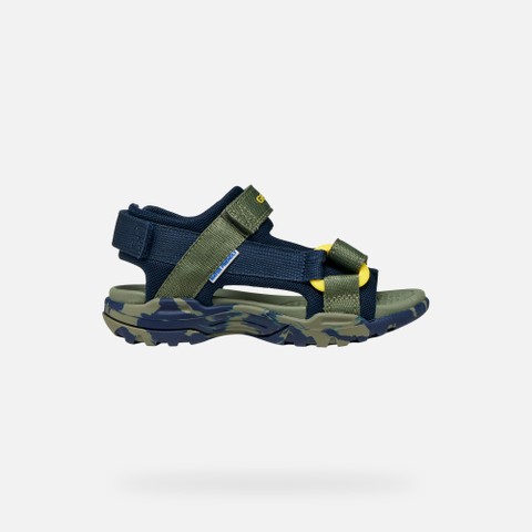 Sandals with straps BOREALIS   JUNIOR Navy/Military - image number 1 | GEOX