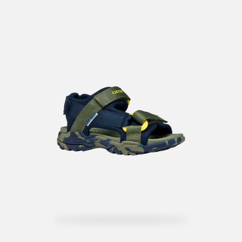 Sandals with straps BOREALIS   JUNIOR Navy/Military - image number 2 | GEOX