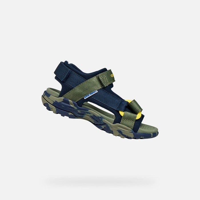 Sandals with straps BOREALIS   JUNIOR Navy/Military | GEOX