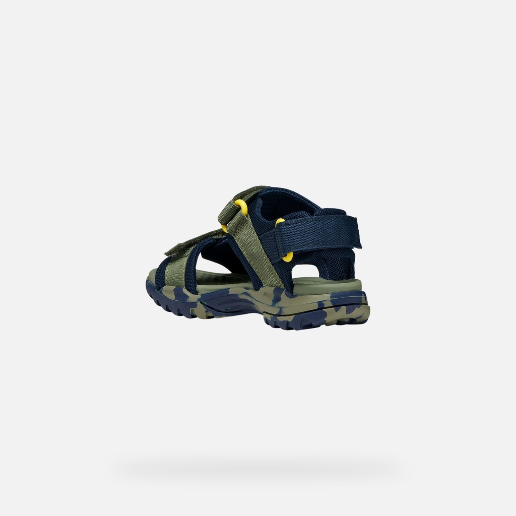 Sandals with straps BOREALIS   JUNIOR Navy/Military - image number 3 | GEOX