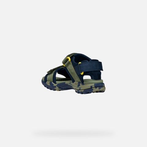 Sandals with straps BOREALIS   JUNIOR Navy/Military - image number 3 | GEOX