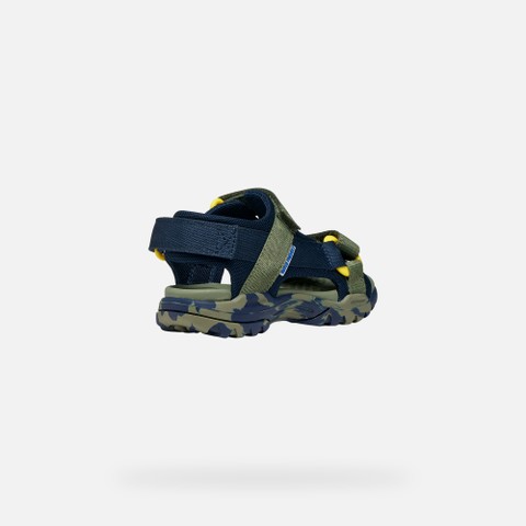Sandals with straps BOREALIS   JUNIOR Navy/Military - image number 4 | GEOX