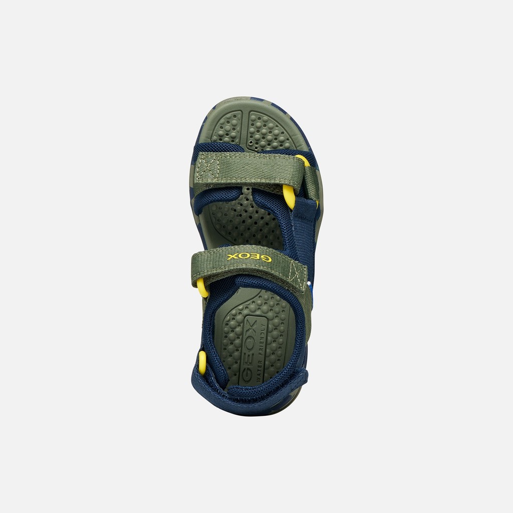 Sandals with straps BOREALIS   JUNIOR Navy/Military - image number 5 | GEOX