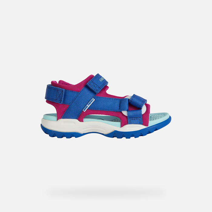Sandals with straps BOREALIS   JUNIOR Royal/Cyclamen | GEOX