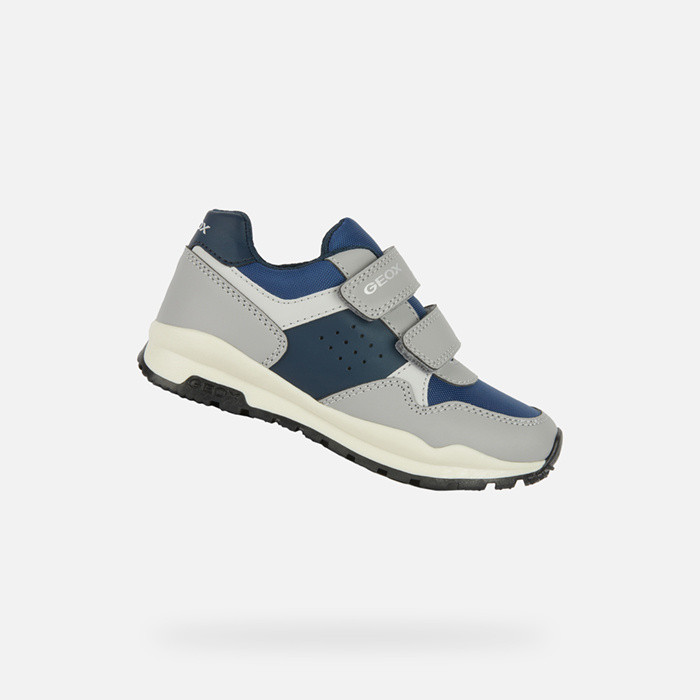 Sneakers con strappo PAVEL BAMBINO Grigio/Blu navy | GEOX