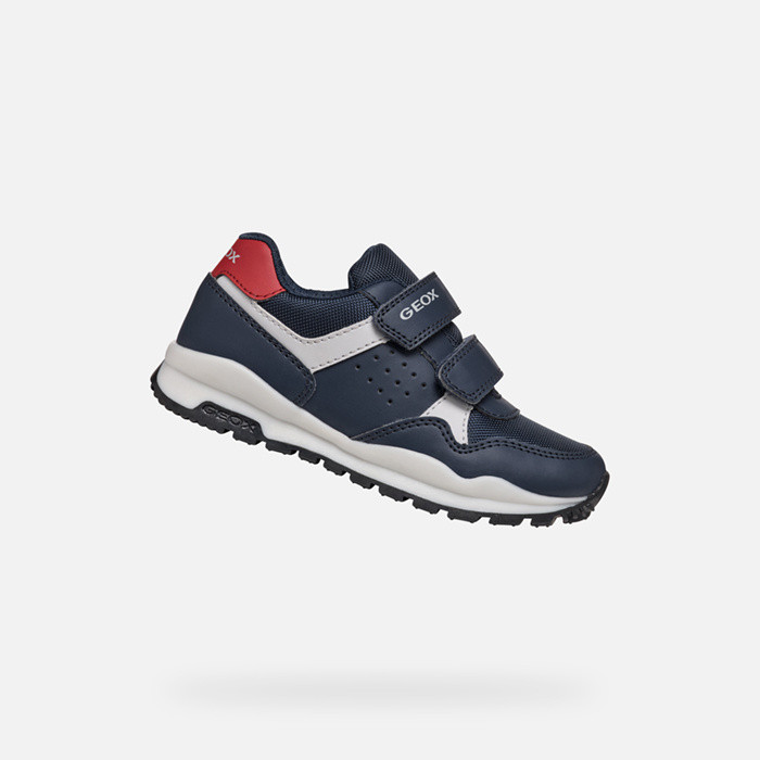 Sneakers basse PAVEL BAMBINO Blu navy/Rosso | GEOX