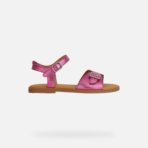 Geox® KARLY: Junior Girl's fuchsia Open Sandals | Geox®