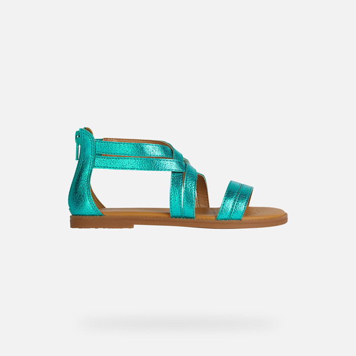 Open sandals SANDAL KARLY GIRL Dark emerald | GEOX