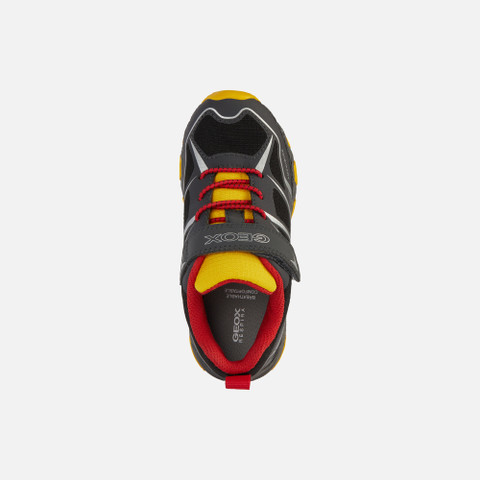 waterproof trainers MAGNETAR ABX BOY Dark Grey/Yellow - image number 5 | GEOX