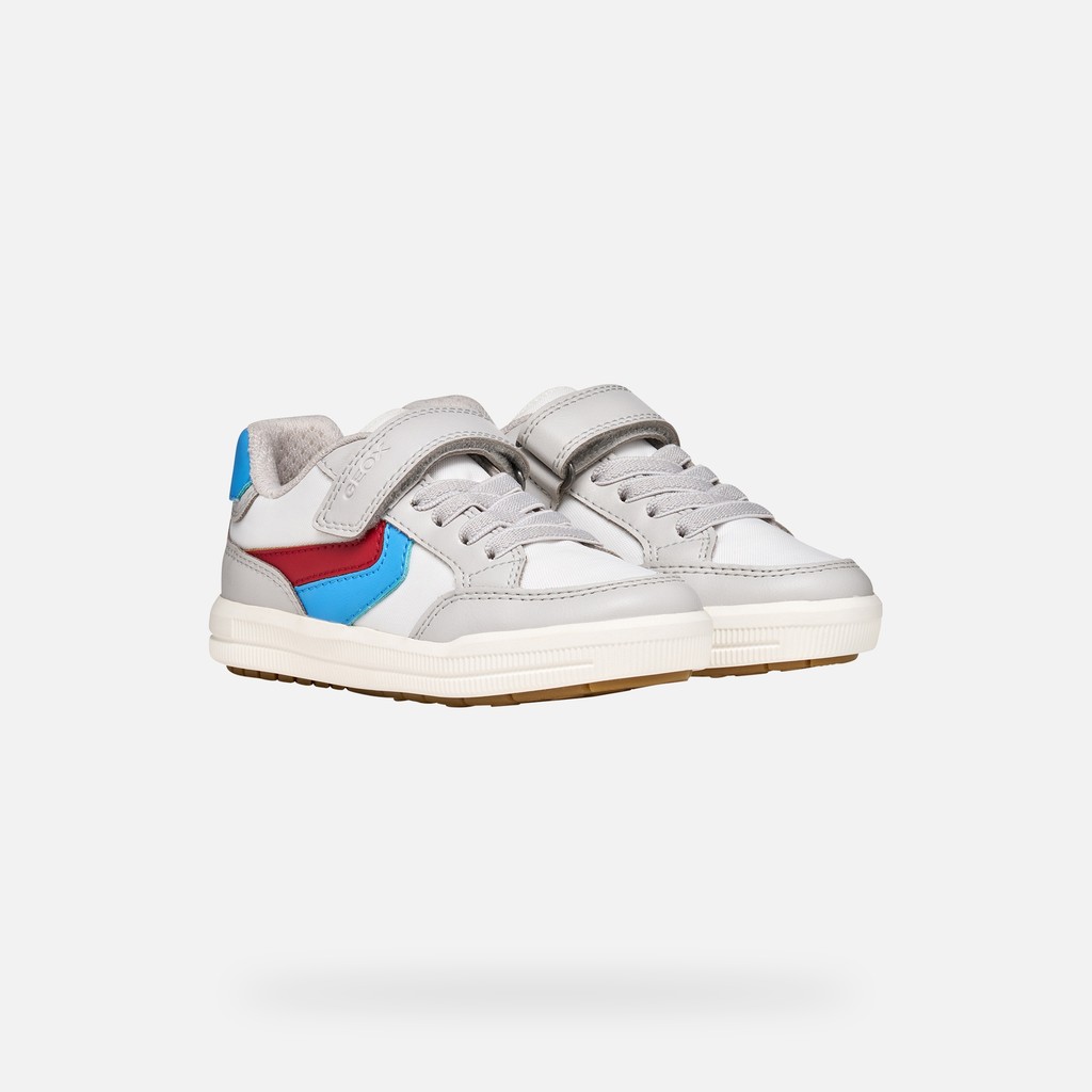 Low top sneakers ARZACH BOY White/Pearl - image number 7 | GEOX