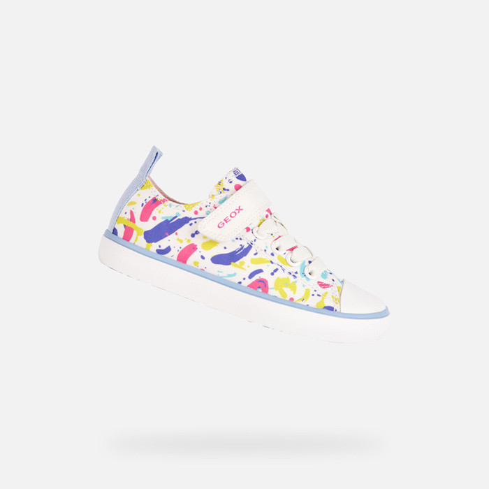 Low top sneakers GISLI GIRL White/Multicolor | GEOX