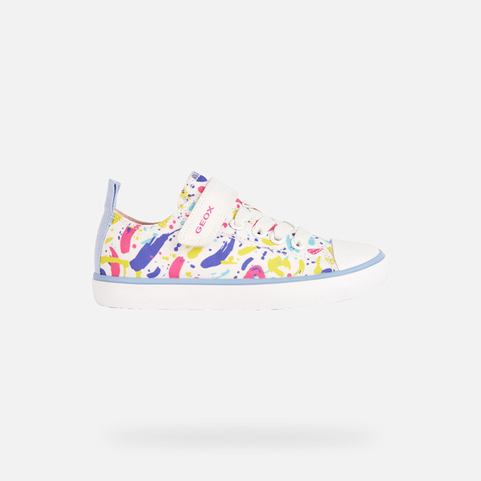 Low top sneakers GISLI GIRL White/Multicolor | GEOX
